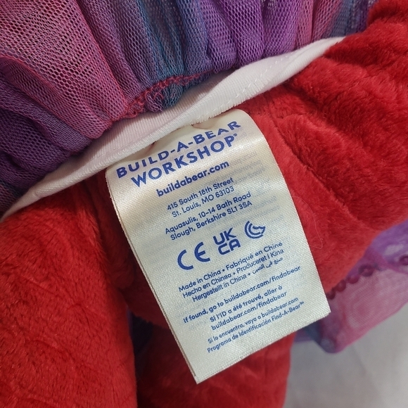 Build A Bear Ellie Red Dragon Great Wolf Lodge Plush Stuffed Toy 16 Inch Outfit - Picture 9 of 11